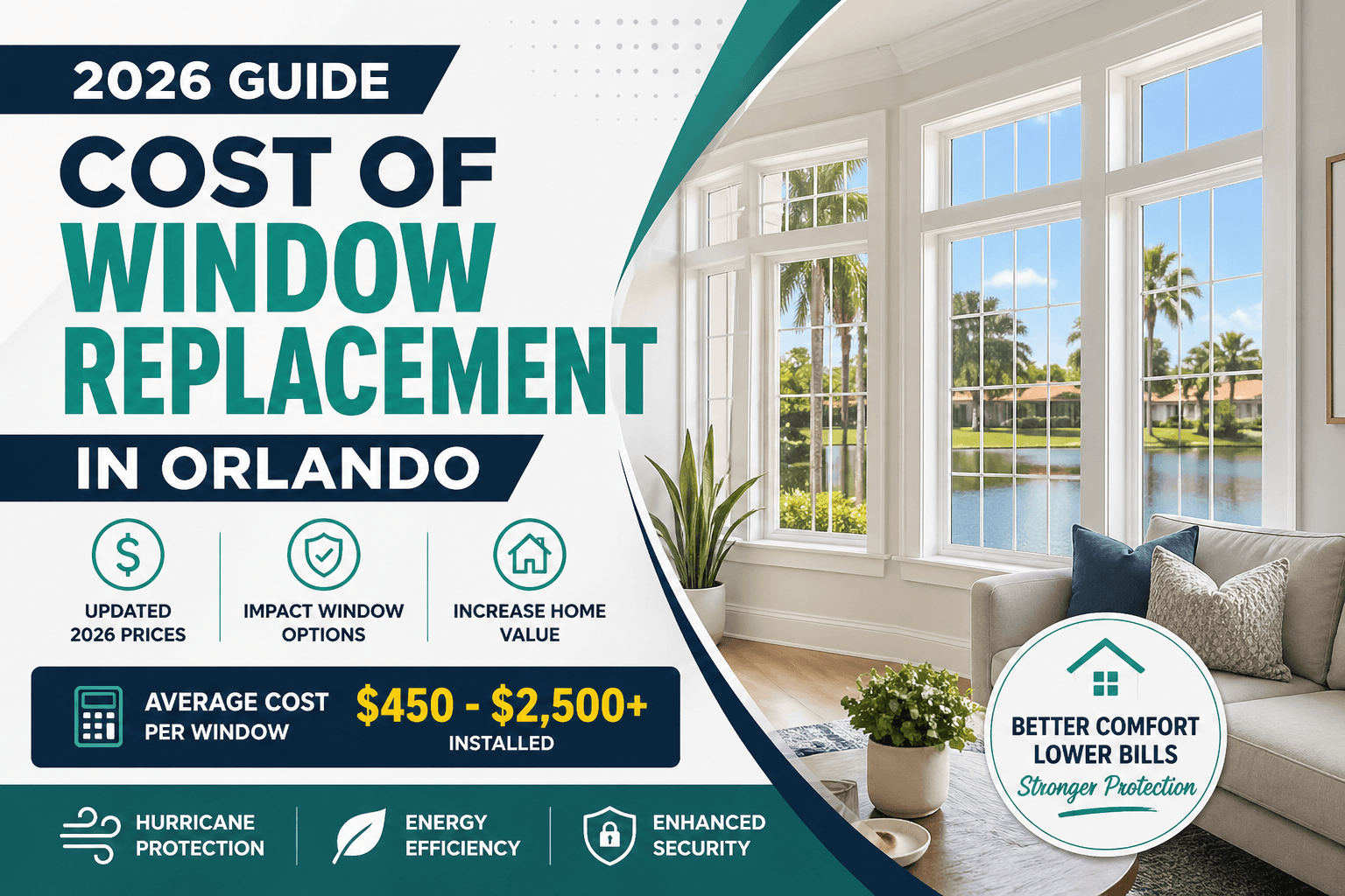 Window replacement costs guide in Orlando